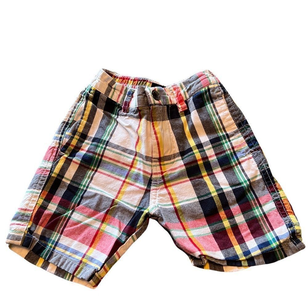 Nautica madras plaid‎ cotton infant shorts size 18 months